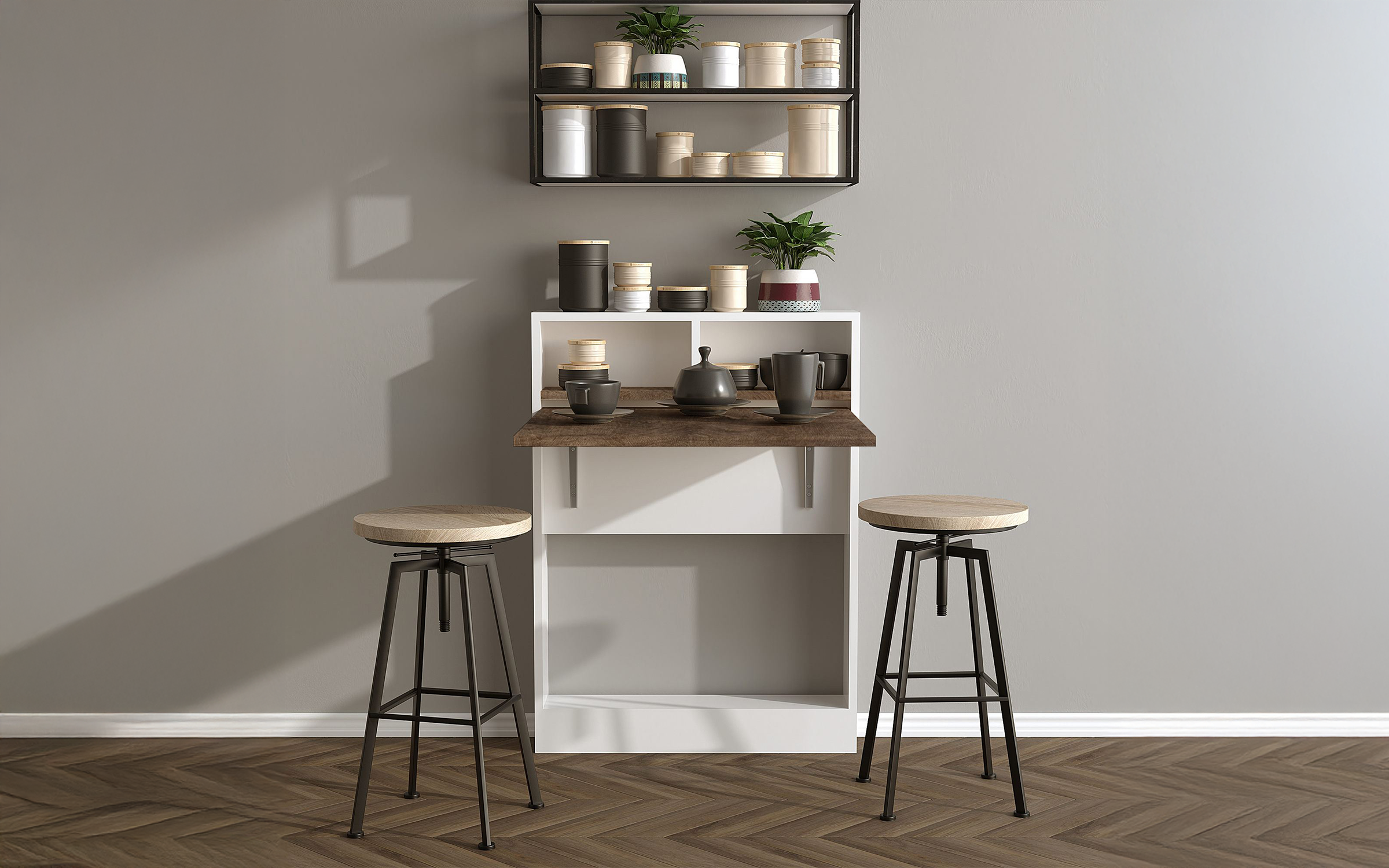 Masa pentru perete /pliabila/ Artona, alb + patara  2